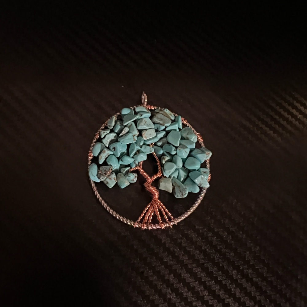 Turquoise Tree of Life Pendant